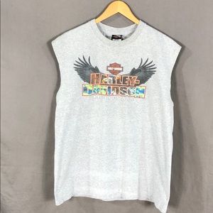 Harley Davidson sleeveless T-shirt (011)